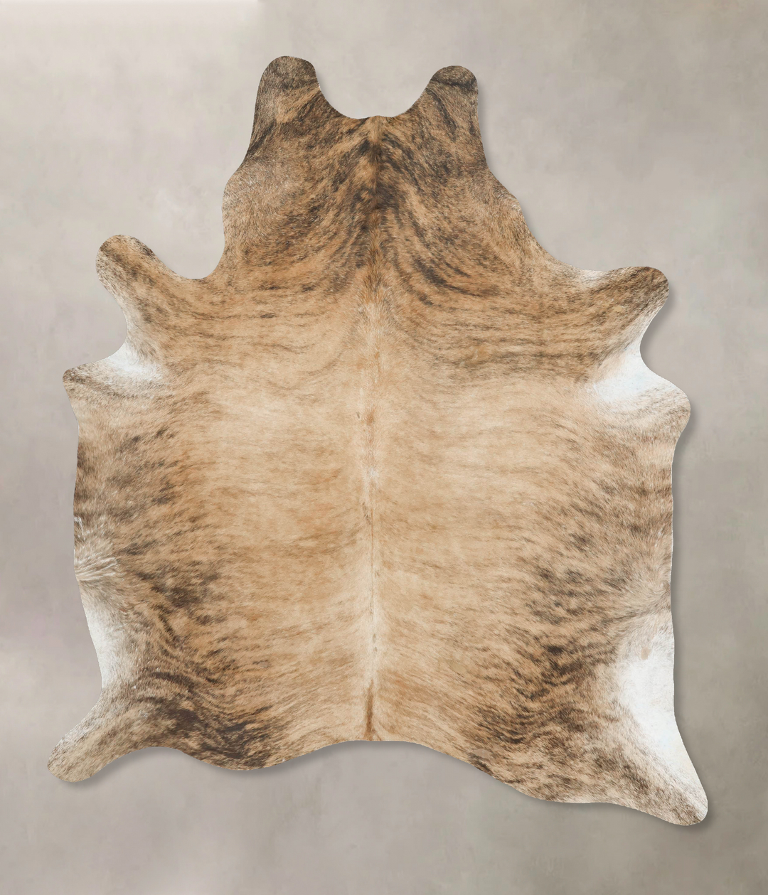 Light Brindle X-Large Brazilian Cowhide Rug 7'8"H x 5'8"W #B16422 by H