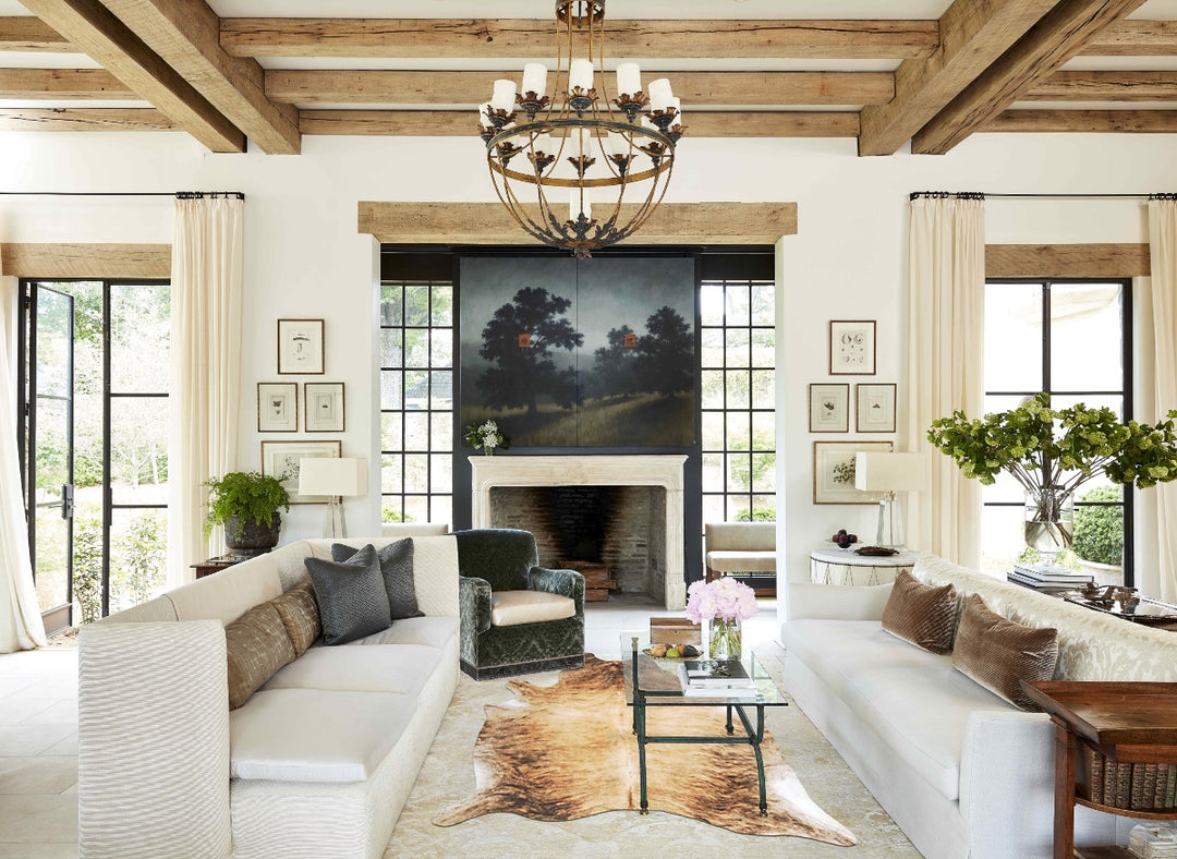 Light Brindle X-Large Brazilian Cowhide Rug 7'8"H x 5'8"W #B16422 by H