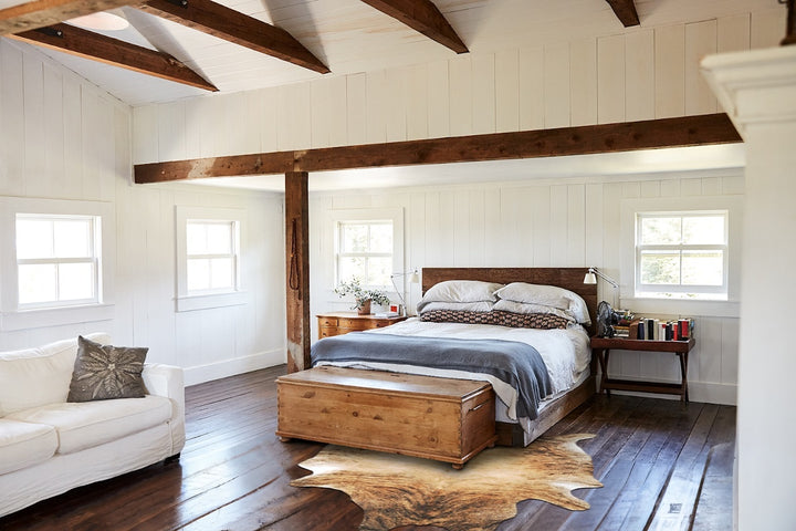 Light Brindle X-Large Brazilian Cowhide Rug 7'8"H x 5'8"W #B16422 by Hudson Hides