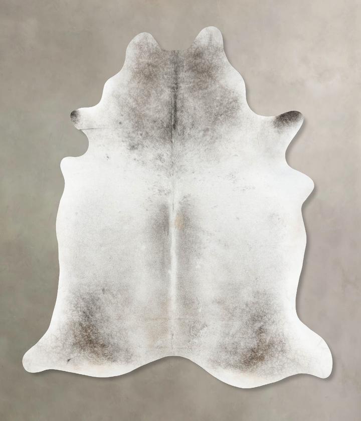 Medium Grey XX-Large Brazilian Cowhide Rug 8'8"H x 7'1"W #B16424 by Hudson Hides