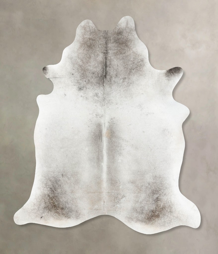 Medium Grey XX-Large Brazilian Cowhide Rug 8'8"H x 7'1"W #B16424 by Hudson Hides