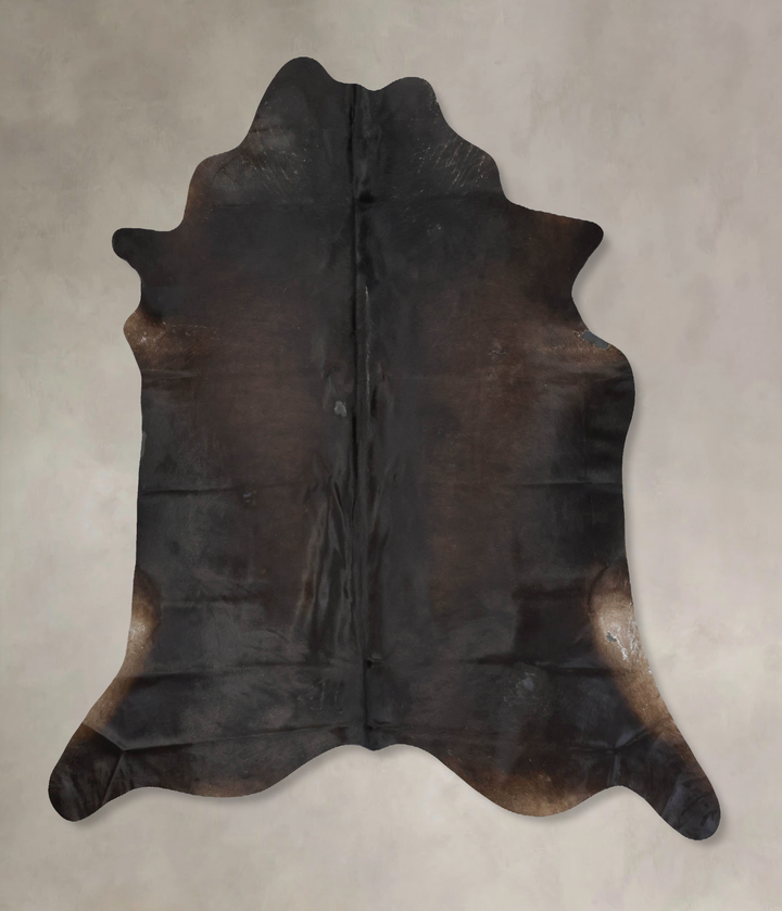 Chocolate XX-Large Brazilian Cowhide Rug 7'9"H x 7'3"W #B16442 by Hudson Hides