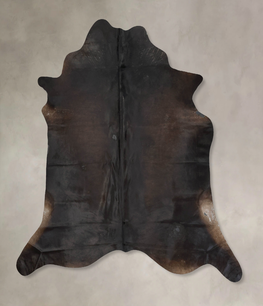 Chocolate XX-Large Brazilian Cowhide Rug 7'9"H x 7'3"W #B16442 by Hudson Hides