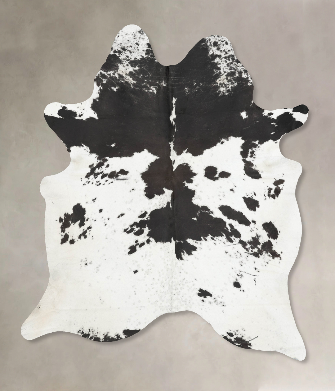 Black and White X-Large Brazilian Cowhide Rug 7'10"H x 6'5"W #B16444 b
