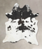 Black and White X-Large Brazilian Cowhide Rug 7'10