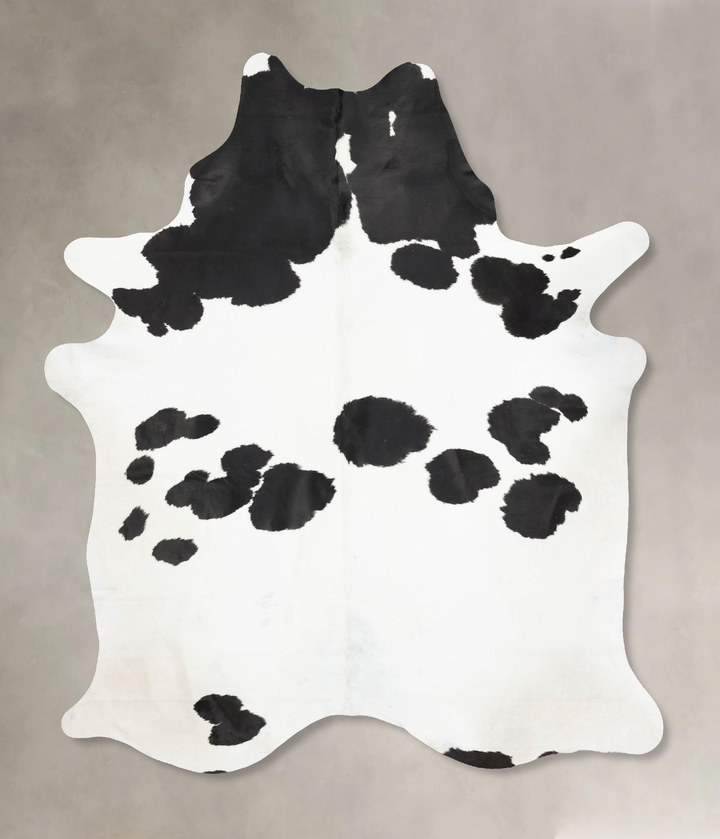 Black and White XX-Large Brazilian Cowhide Rug 9'0"H x 7'0"W #B16446 by Hudson Hides