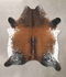 Salt and Pepper Brown X-Large Brazilian Cowhide Rug 7'3