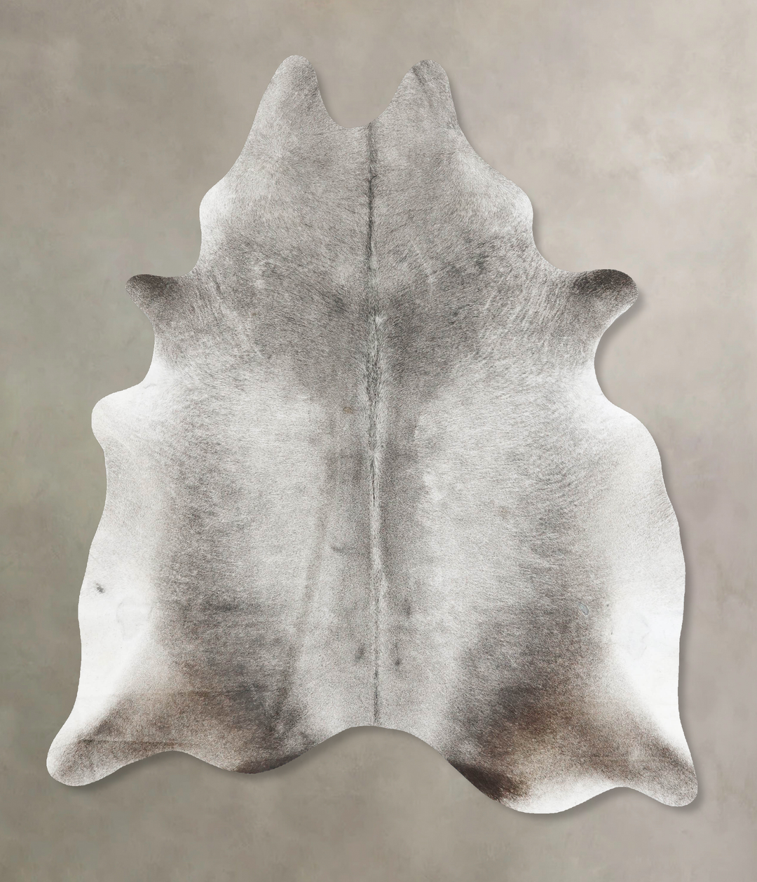 Medium Grey X-Large Brazilian Cowhide Rug 7'3"H x 5'9"W #B16449 by Hud