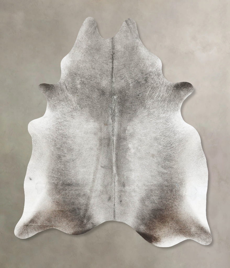 Medium Grey X-Large Brazilian Cowhide Rug 7'3"H x 5'9"W #B16449 by Hudson Hides