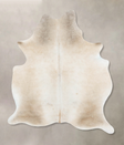 Grey with Beige X-Large Brazilian Cowhide Rug 7'4"H x 5'6"W #B16451 by Hudson Hides