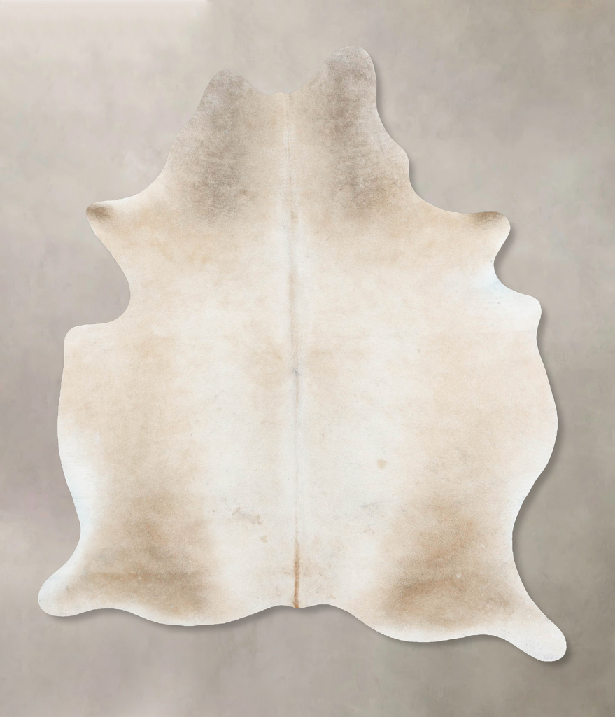 Grey with Beige X-Large Brazilian Cowhide Rug 7'4"H x 5'6"W #B16451 by Hudson Hides