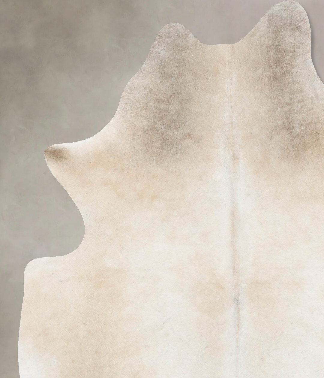 Grey with Beige X-Large Brazilian Cowhide Rug 7'4"H x 5'6"W #B16451 by