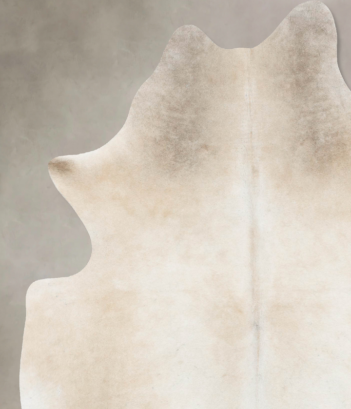 Grey with Beige X-Large Brazilian Cowhide Rug 7'4"H x 5'6"W #B16451 by Hudson Hides