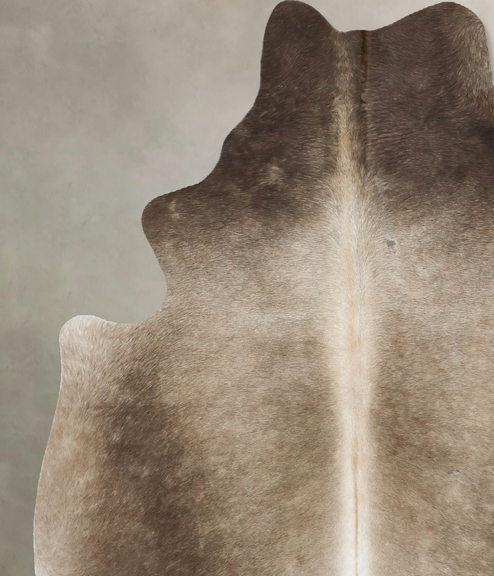 Medium Grey Large Brazilian Cowhide Rug 6'7"H x 5'9"W #B16453 by Hudson Hides