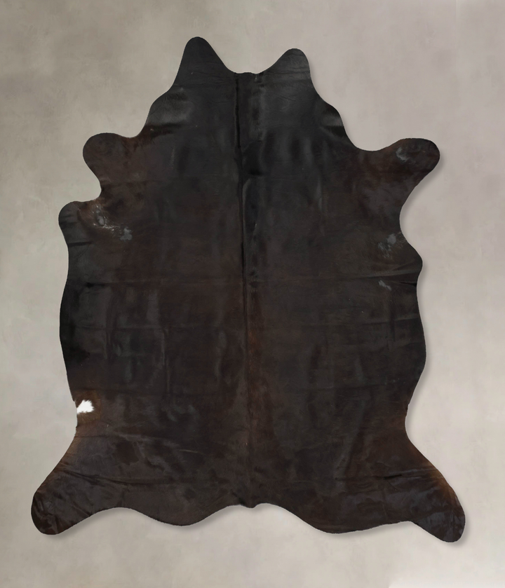Chocolate X-Large Brazilian Cowhide Rug 7'6"H x 6'7"W #B16455 by Hudson Hides