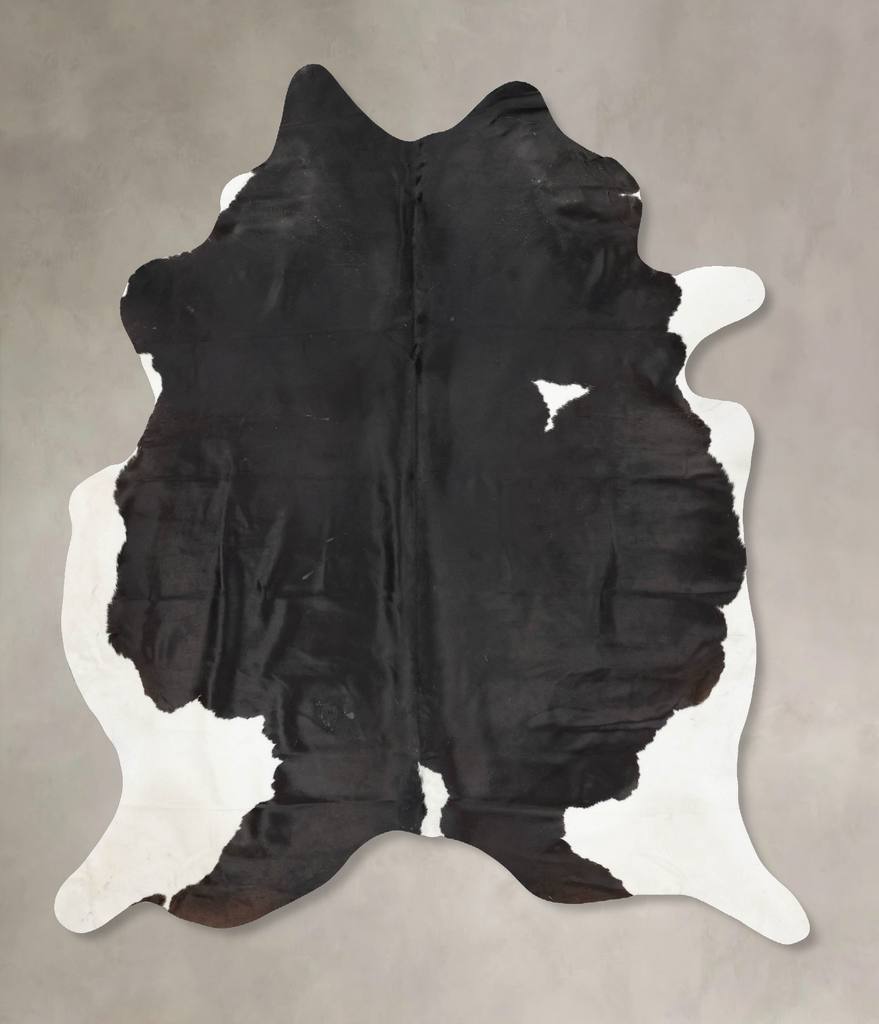 Black and White XX-Large Brazilian Cowhide Rug 8'6"H x 7'0"W #B16456 by Hudson Hides