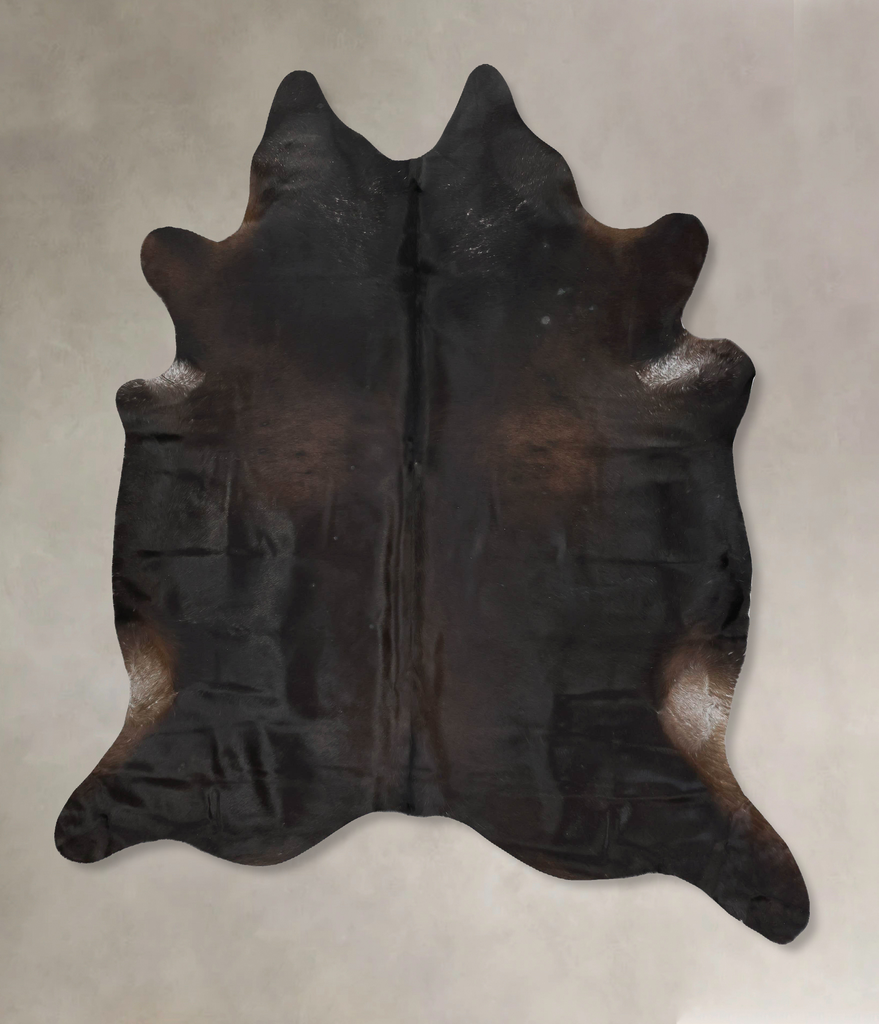 Chocolate XX-Large Brazilian Cowhide Rug 8'1"H x 7'4"W #B16457 by Hudson Hides