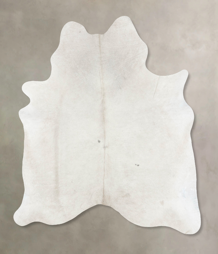 Ivory with Beige X-Large Brazilian Cowhide Rug 7'7"H x 5'10"W #B16460 by Hudson Hides