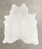 Ivory with Beige X-Large Brazilian Cowhide Rug 7'7