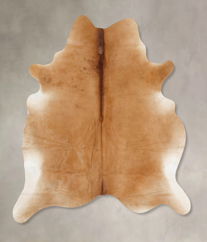 Beige XX-Large Brazilian Cowhide Rug 7'8"H x 6'9"W #B16470 by Hudson Hides