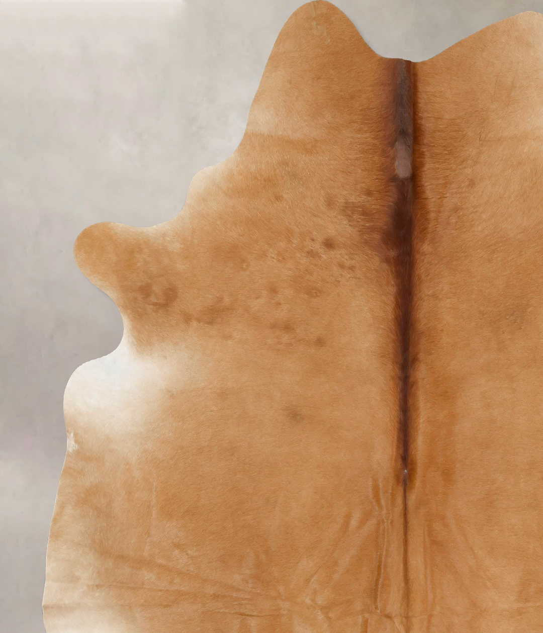 Beige XX-Large Brazilian Cowhide Rug 7'8"H x 6'9"W #B16470 by Hudson H