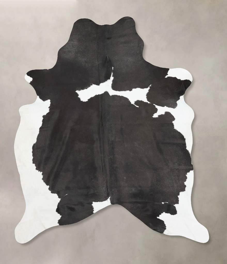Black and White XX-Large Brazilian Cowhide Rug 8'9"H x 6'8"W #B16478 by Hudson Hides