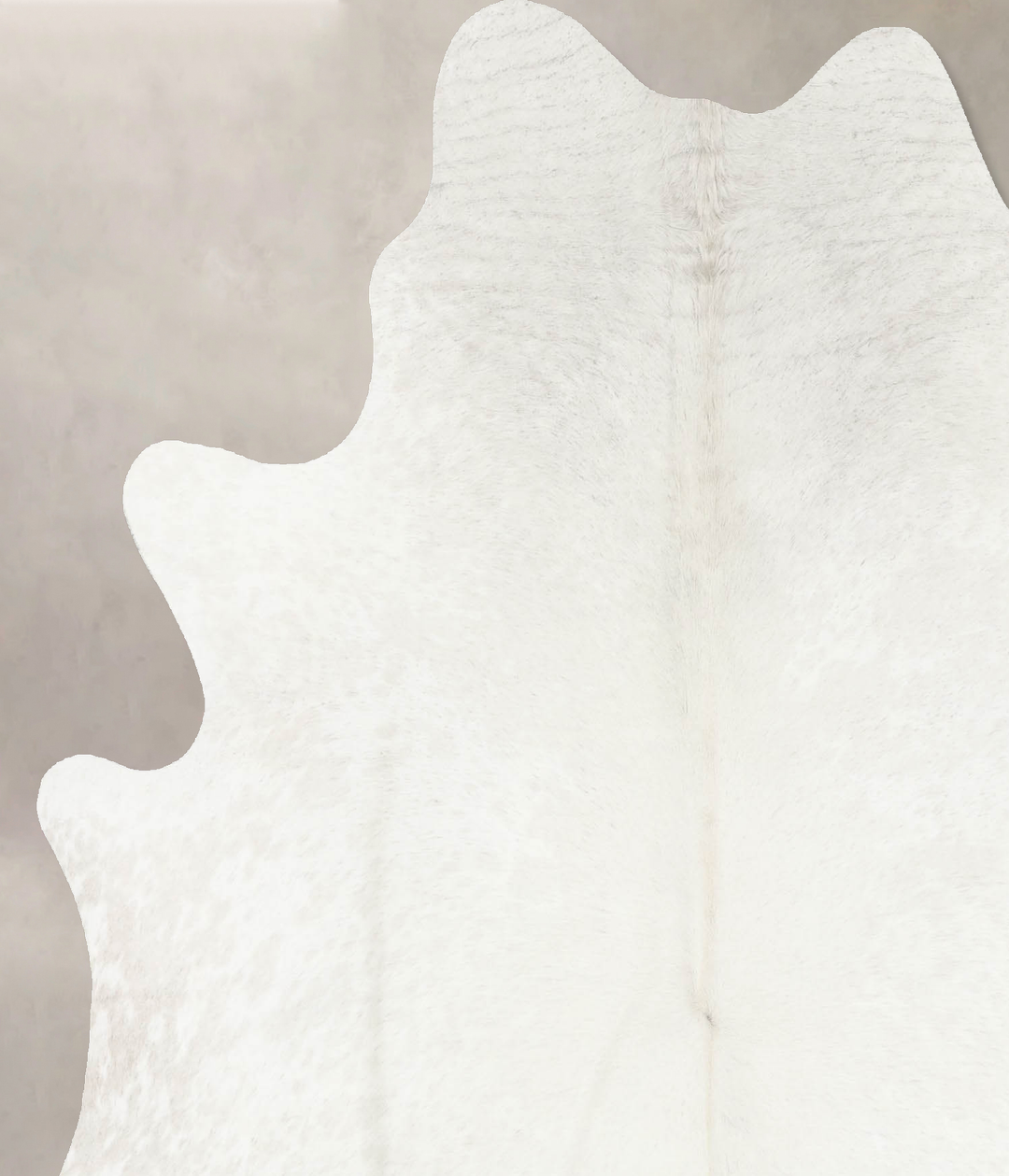 Ivory with Beige X-Large Brazilian Cowhide Rug 6'11"H x 5'10"W #B16481