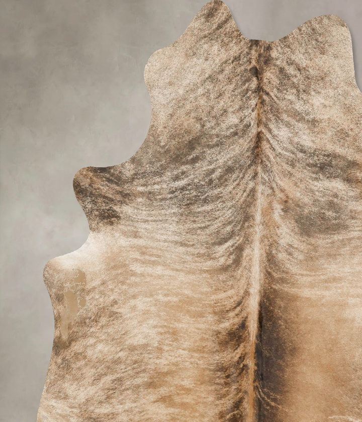 Light Brindle XX-Large Brazilian Cowhide Rug 7'9"H x 6'9"W #B16493 by Hudson Hides
