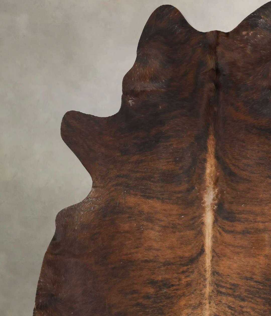 Dark Brindle XX-Large Brazilian Cowhide Rug 7'8"H x 6'8"W #B16494 by H
