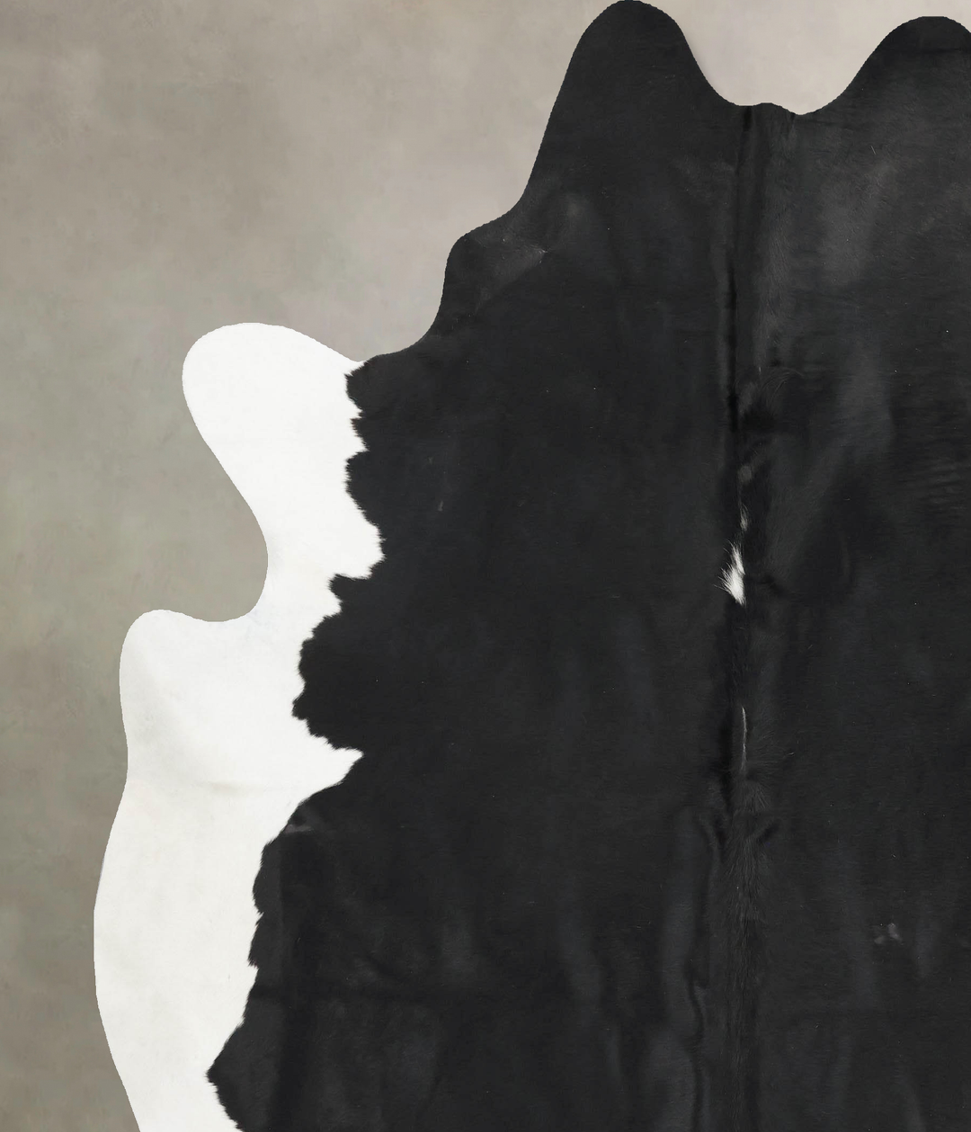 Black and White XX-Large Brazilian Cowhide Rug 8'3"H x 7'1"W #B16495 b