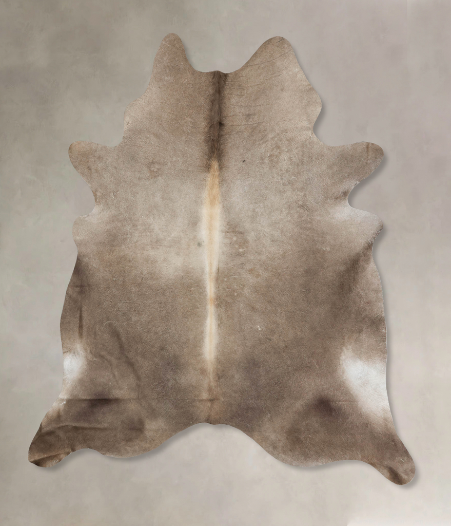 Taupe XX-Large Brazilian Cowhide Rug 8'4"H x 6'11"W #B16496 by Hudson Hides