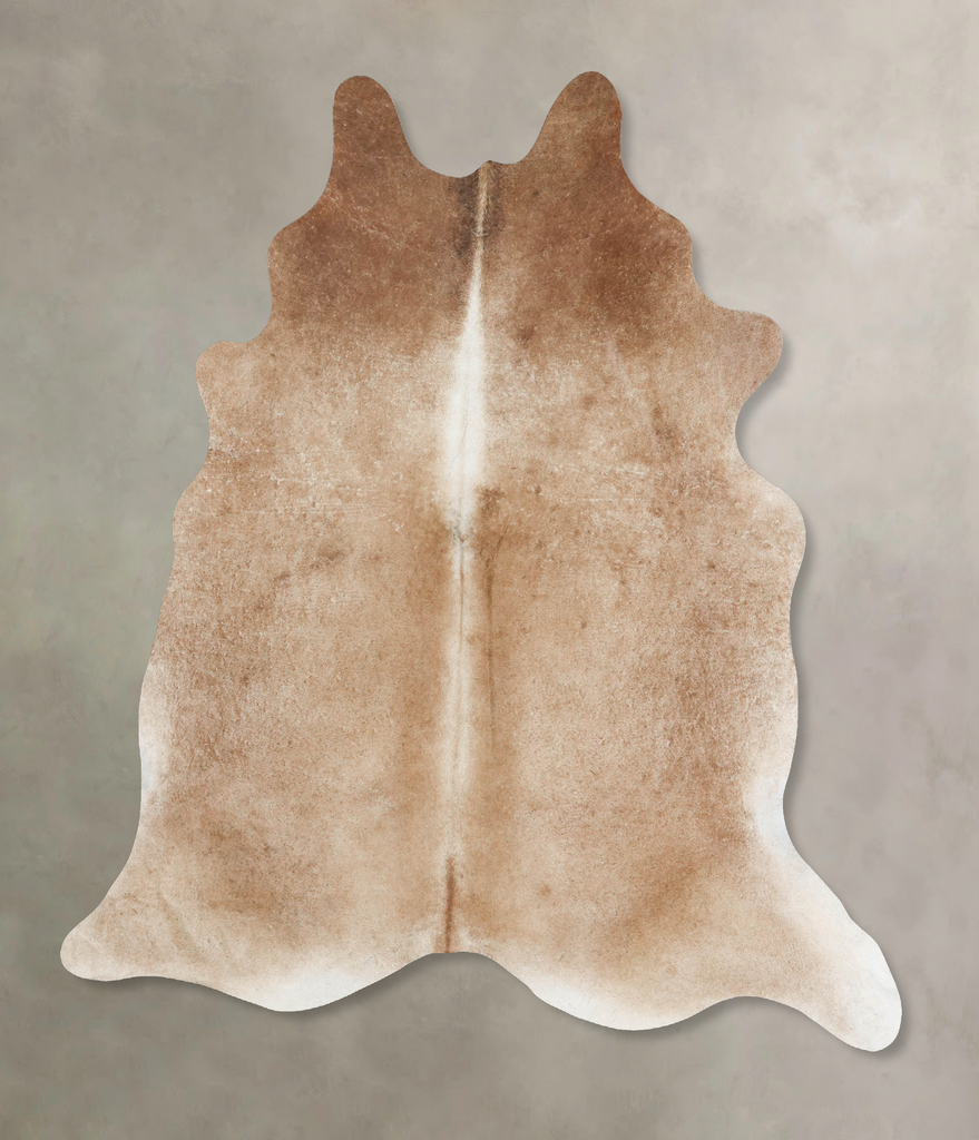 Beige XX-Large Brazilian Cowhide Rug 8'3"H x 7'4"W #B16503 by Hudson Hides