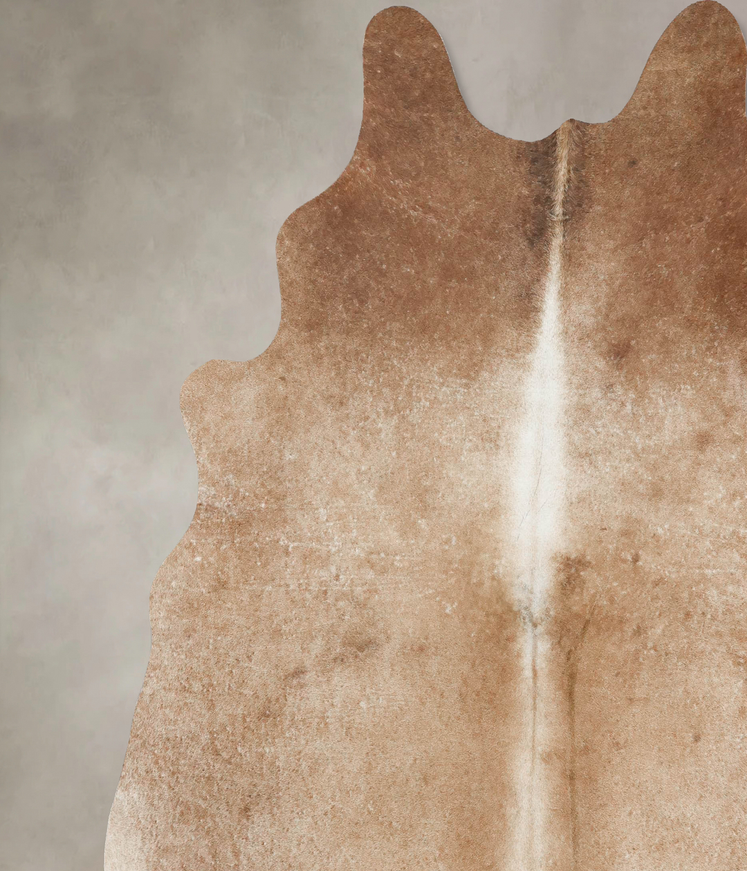 Beige XX-Large Brazilian Cowhide Rug 8'3"H x 7'4"W #B16503 by Hudson H