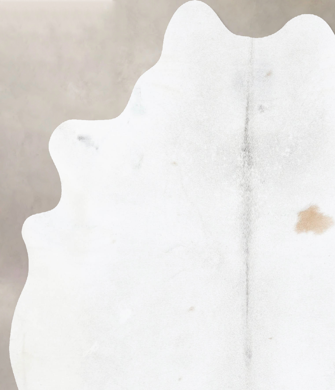 Grey with Beige X-Large Brazilian Cowhide Rug 6'10"H x 6'0"W #B16512 b