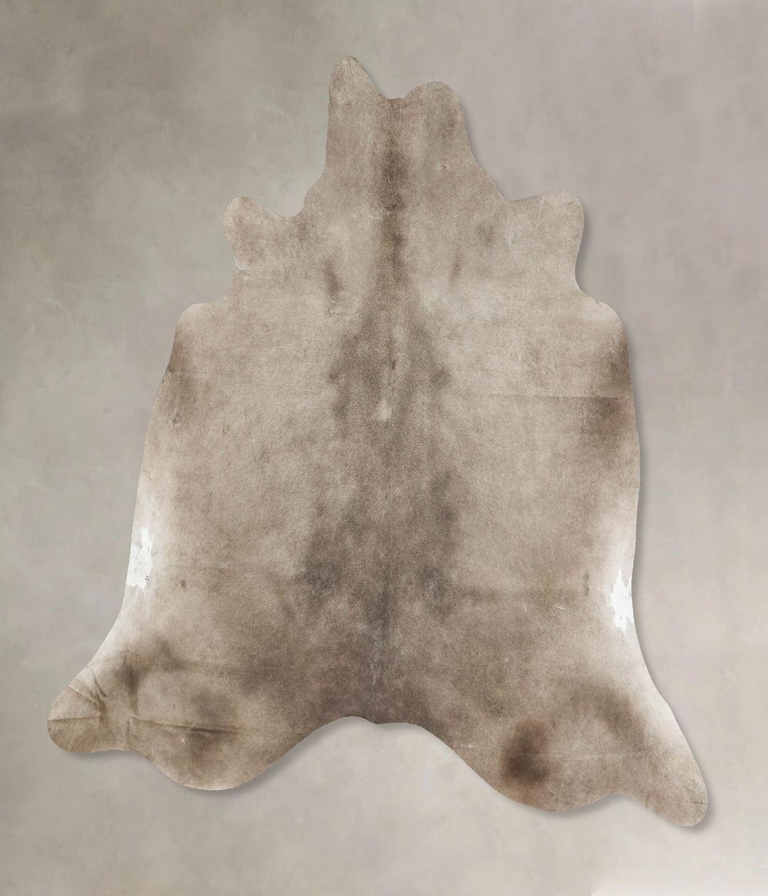 Taupe X-Large Brazilian Cowhide Rug 6'4"H x 6'11"W #B16513 by Hudson H