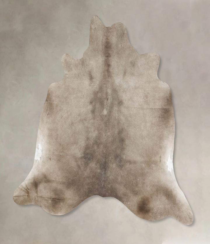 Taupe X-Large Brazilian Cowhide Rug 6'4"H x 6'11"W #B16513 by Hudson Hides