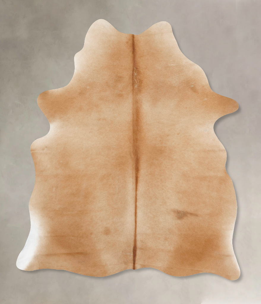 Beige X-Large Brazilian Cowhide Rug 7'3"H x 5'6"W #B16523 by Hudson Hides