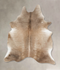 Grey with Beige X-Large Brazilian Cowhide Rug 7'6