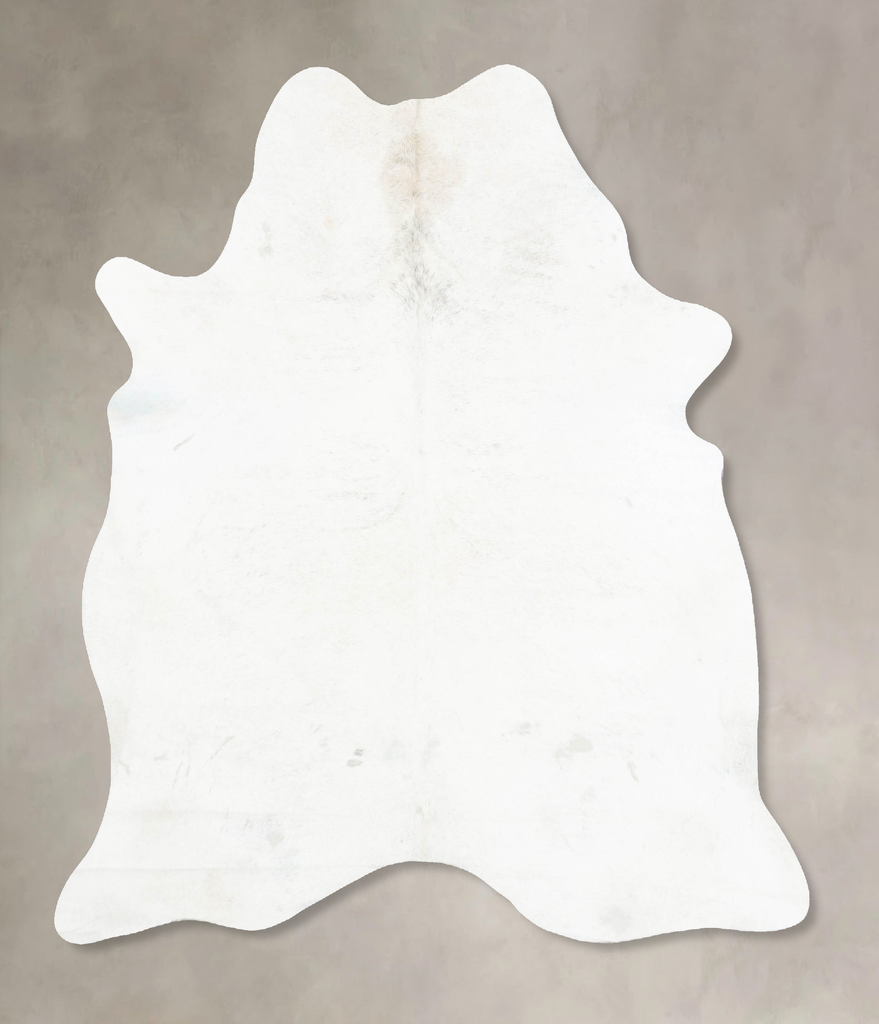 Light Grey Large Brazilian Cowhide Rug 7'0"H x 5'9"W #B16527 by Hudson Hides