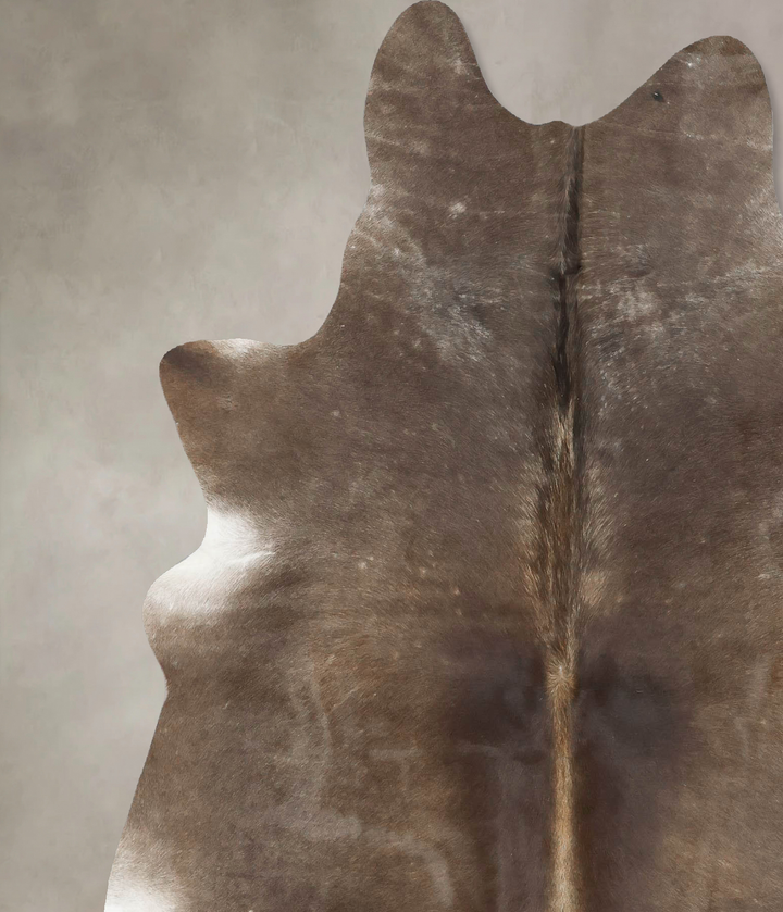 Dark Grey X-Large Brazilian Cowhide Rug 7'3"H x 6'1"W #B16530 by Hudson Hides