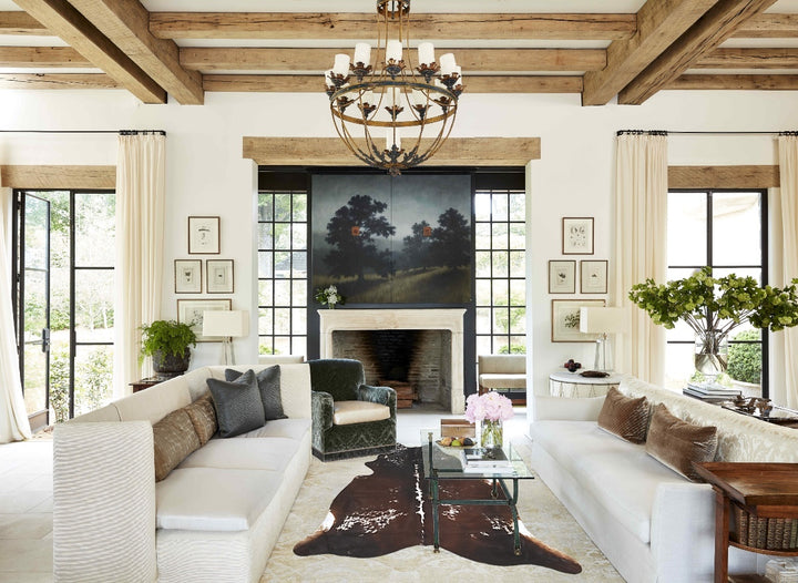 Chocolate and White XX-Large Brazilian Cowhide Rug 7'6"H x 6'9"W #B16534 by Hudson Hides