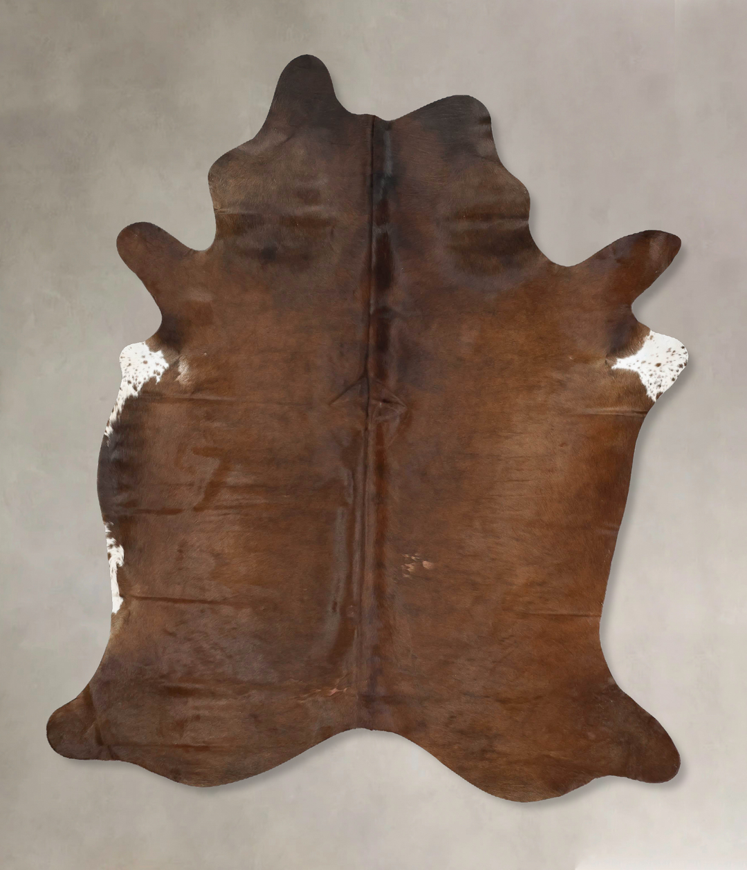 Chocolate X-Large Brazilian Cowhide Rug 7'6"H x 6'0"W #B16535 by Hudso