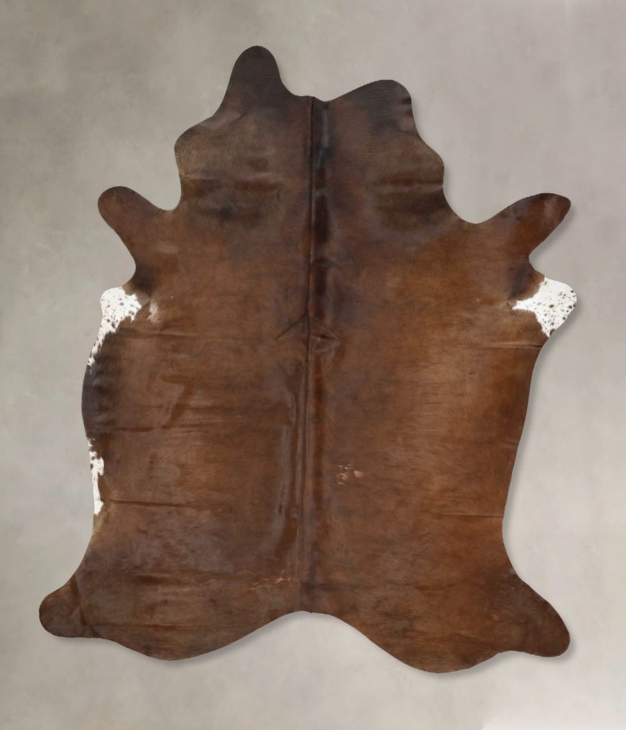 Chocolate X-Large Brazilian Cowhide Rug 7'6"H x 6'0"W #B16535 by Hudson Hides