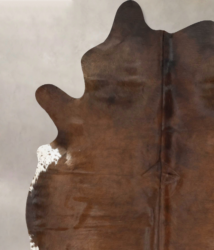 Chocolate X-Large Brazilian Cowhide Rug 7'6"H x 6'0"W #B16535 by Hudson Hides