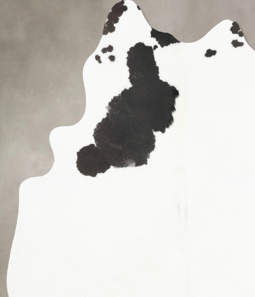 Black and White Large Brazilian Cowhide Rug 6'4"H x 5'10"W #B16537 by 