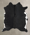 Black and White Large Brazilian Cowhide Rug 6'5
