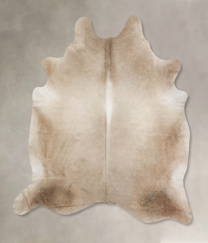 Taupe XX-Large Brazilian Cowhide Rug 7'9"H x 6'10"W #B16554 by Hudson Hides