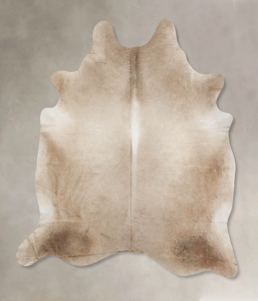 Taupe XX-Large Brazilian Cowhide Rug 7'9"H x 6'10"W #B16554 by Hudson Hides