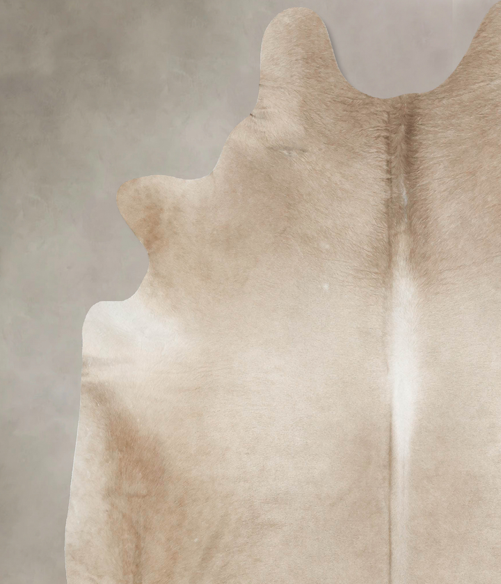 Taupe XX-Large Brazilian Cowhide Rug 7'9"H x 6'10"W #B16554 by Hudson Hides