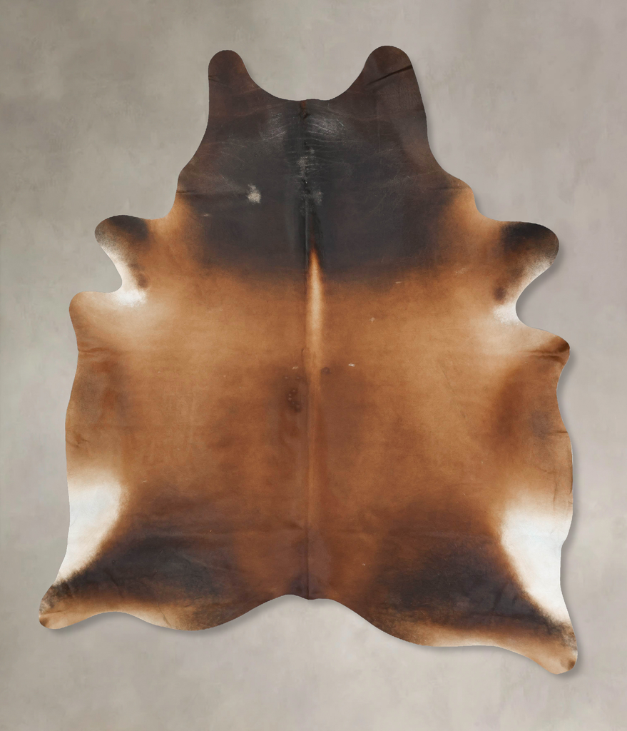 Warm Caramel XX-Large Brazilian Cowhide Rug 9'2"H x 6'10"W #B16555 by Hudson Hides